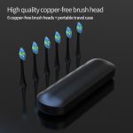 แปรงสีฟันโซนิคแบบชาร์จไฟ USB แบบกำหนดเองพร้อมตัวตั้งเวลาอัจฉริยะ ชาร์จเร็วพร้อมที่ยึด