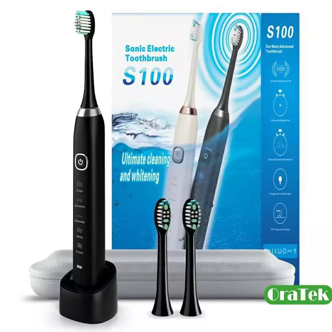 แปรงสีฟันไฟฟ้าโซนิคแบบชาร์จไฟได้อัจฉริยะ กันน้ำระดับ IPX7