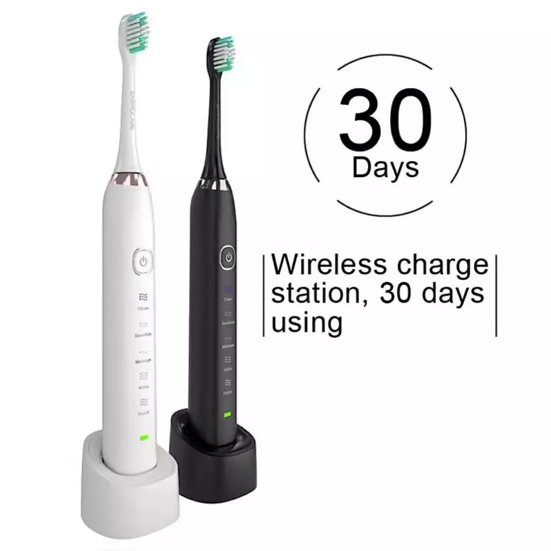 แปรงสีฟันไฟฟ้าโซนิคแบบชาร์จไฟได้อัจฉริยะ กันน้ำระดับ IPX7