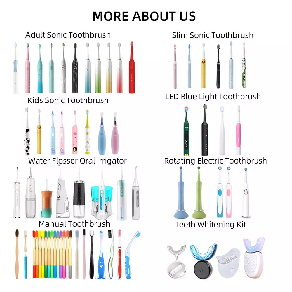 แปรงสีฟันสำหรับผู้ใหญ่แบบพกพา แปรงสีฟันไฟฟ้าโซนิคอัจฉริยะ